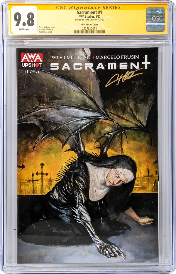 Sacrament #1 GalaxyCon Exclusive Variant CGC Signature Series 9.8 Signed Mike Choi