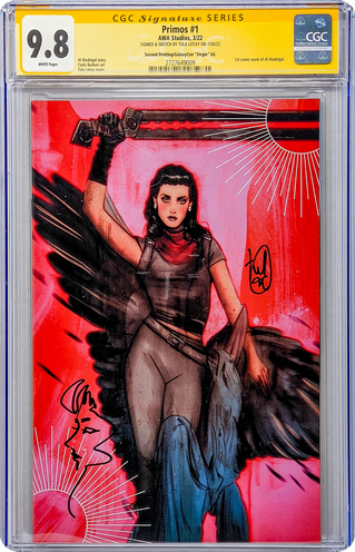 Primos #1 GalaxyCon Exclusive Virgin Variant CGC Signature Series 9.8 Signed & Sketch Tula Lotay GalaxyCon