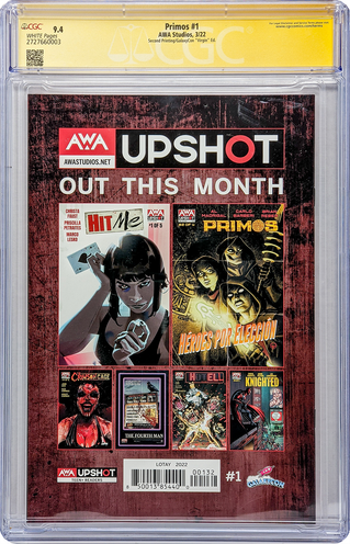 Primos #1 GalaxyCon Edition AWA Studios CGC Signature Series 9.4 Signed Tula Lotay