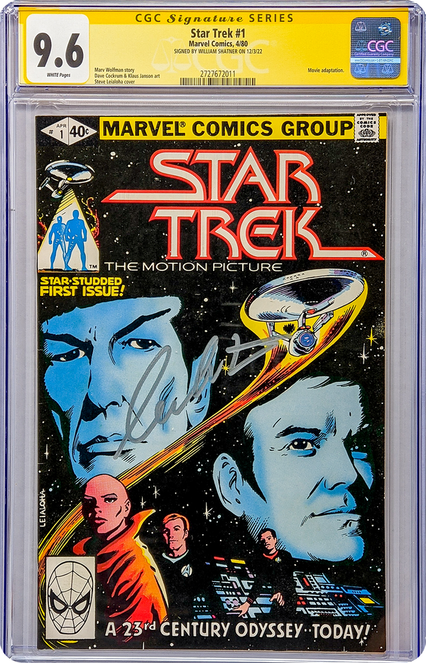 Star Trek #1 Marvel Comics CGC Signature Series 9.6 William Shatner GalaxyCon