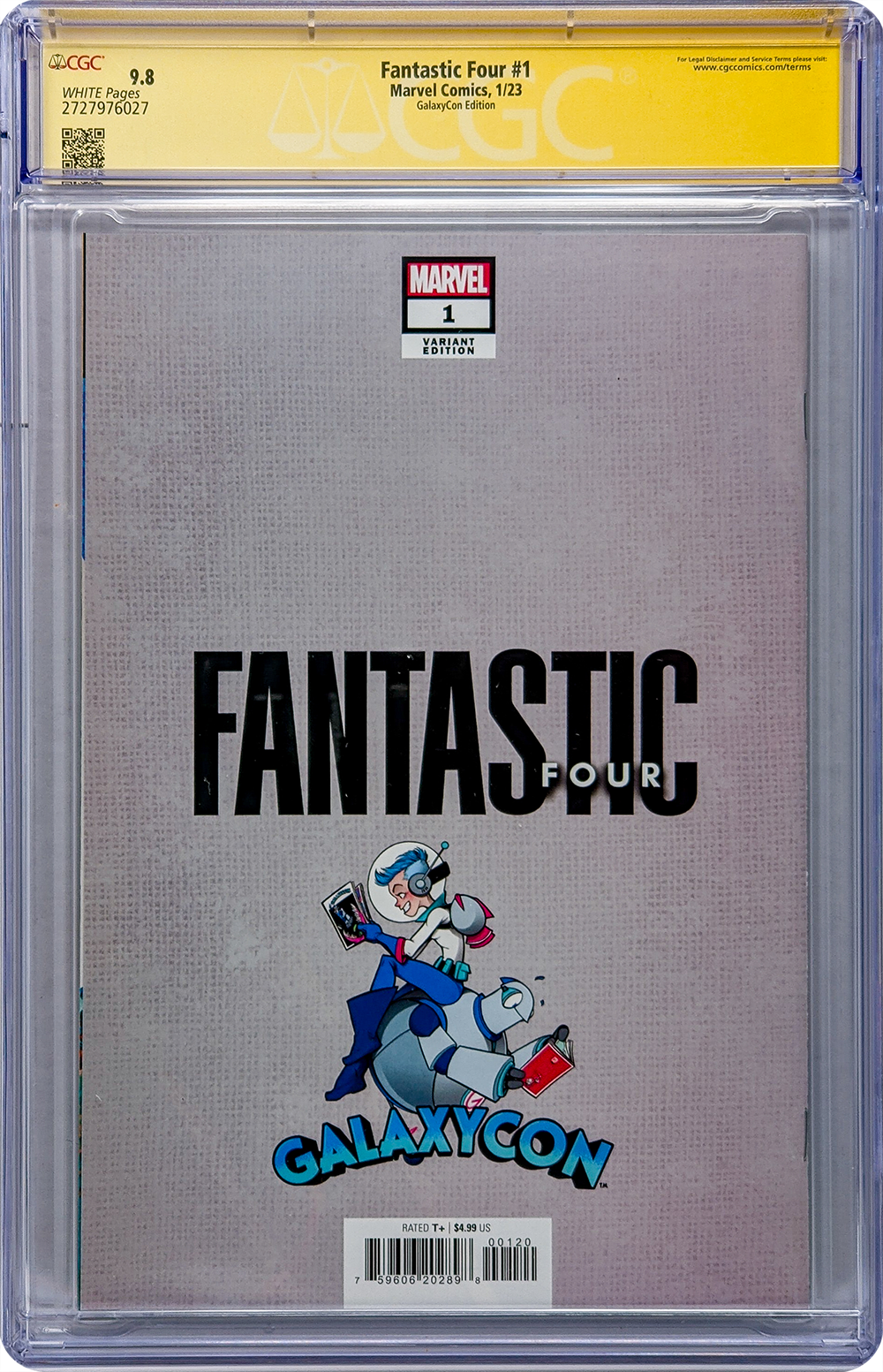 Fantastic Four #1 Marvel Comics GalaxyCon Columbus 2022 Exclusive Variant CGC Signature Series 9.8 Signed Gustavo Duarte GalaxyCon