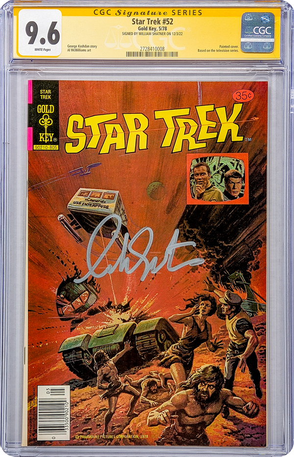 Star Trek #52 Gold Key Comics CGC Signature Series 9.6 Signed William Shatner GalaxyCon