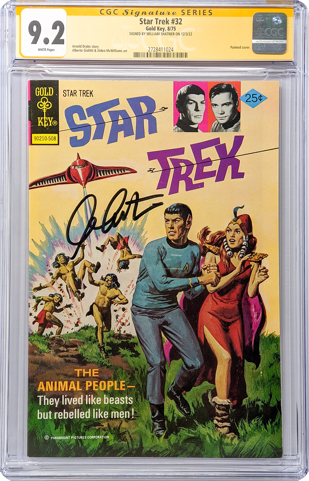 Star Trek #32 Gold Key Comics CGC Signature Series 9.6 Signed by William Shatner
