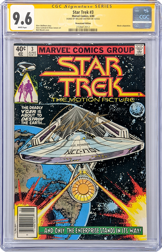 Star Trek #3 Marvel Comics CGC Signature Series 9.6 Signed William Shatner