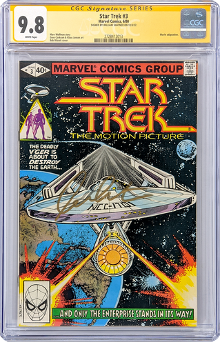 Star Trek #3 Marvel Comics CGC Signature Series 9.8 William Shatner