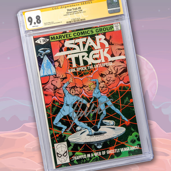 Star Trek #9 Marvel Comics CGC Signature Series 9.8 Signed by William Shatner
