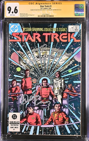 Star Trek #1 DC Comics CGC Signature Series 9.6 Cast x2 Signed Koenig, Shatner