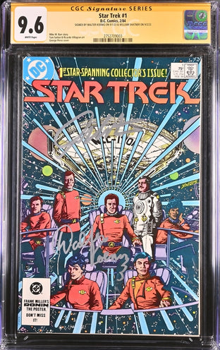 Star Trek #1 DC Comics CGC Signature Series 9.6 Cast x2 Signed Koenig, Shatner