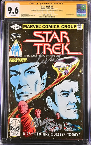 Star Trek #1 Marvel Comics CGC Signature Series 9.6 Cast x2 Signed Koenig, Shatner