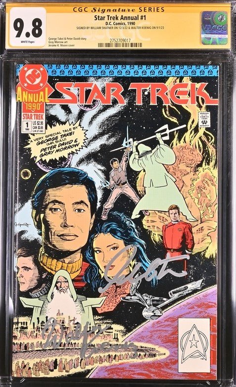 Star Trek Annual #1 DC Comics CGC Signature Series 9.8 Cast x2 Signed