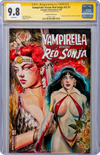 Vampirella Vs. Red Sonja #v2 #1 GalaxyCon Exclusive Variant CGC Signature Series 9.8 Signed Suspiria GalaxyCon