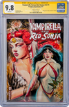 Vampirella Vs. Red Sonja #v2 #1 GalaxyCon Variant CGC Signature Series 9.8 Signed Suspiria GalaxyCon