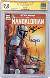 Star Wars: The Mandalorian #1 GalaxyCon Raleigh 2022 Exclusive Variant CGC Signature Series 9.8 Signed Barnes & Jeanty GalaxyCon