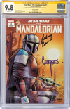 Star Wars: The Mandalorian #1 GalaxyCon Raleigh 2022 Exclusive Variant CGC Signature Series 9.8 Signed Barnes & Jeanty GalaxyCon