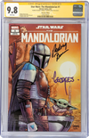 Star Wars: The Mandalorian #1 GalaxyCon Raleigh 2022 Exclusive Variant CGC Signature Series 9.8 Signed Barnes & Jeanty GalaxyCon