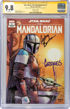 Star Wars: The Mandalorian #1 GalaxyCon Raleigh 2022 Exclusive Variant CGC Signature Series 9.8 Signed Barnes & Jeanty GalaxyCon