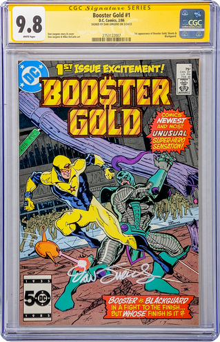 Booster Gold #1 DC Comics CGC Signature Series 9.8 Signed Dan Jurgens