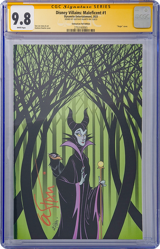 Disney Villains Maleficent #1 GalaxyCon Foil Edition CGC Signature Series 9.8 Signed by Gustavo Duarte