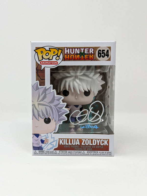 Cristina Vee Hunter X Hunter Killua Zoldyck #654 Signed Funko Pop JSA Certified Autograph