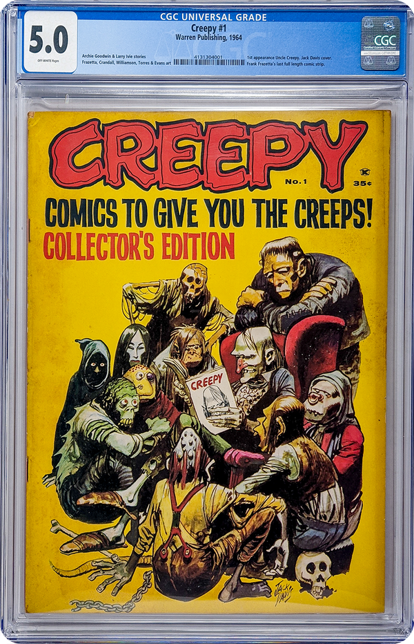 Creepy #1 Warren Publishing CGC Universal Grade 5.0