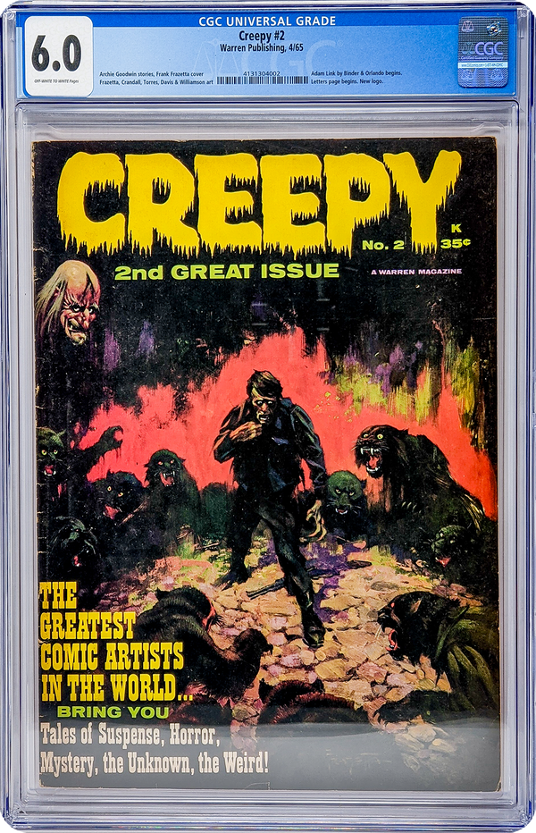 Creepy #2 Warren Publishing CGC Universal Grade 6.0
