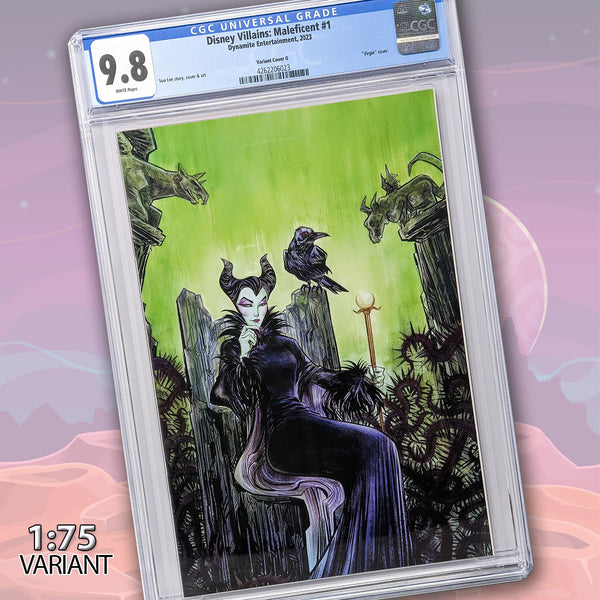 Disney Villains Maleficent #1 Lee 1:75 Virgin Edition Variant CGC Universal 9.8
