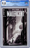 Disney Villains Maleficent #1 1:10 Meyer B&W Variant Cover ZB CGC Universal 9.8 GalaxyCon