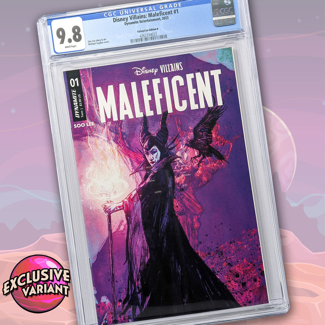 Disney Villains Maleficent #1 GalaxyCon Exclusive Gaydos Variant CGC Universal 9.8