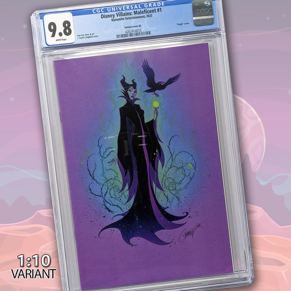 Disney Villains Maleficent #1 1:10 Campbell Virgin Variant CGC Universal 9.8