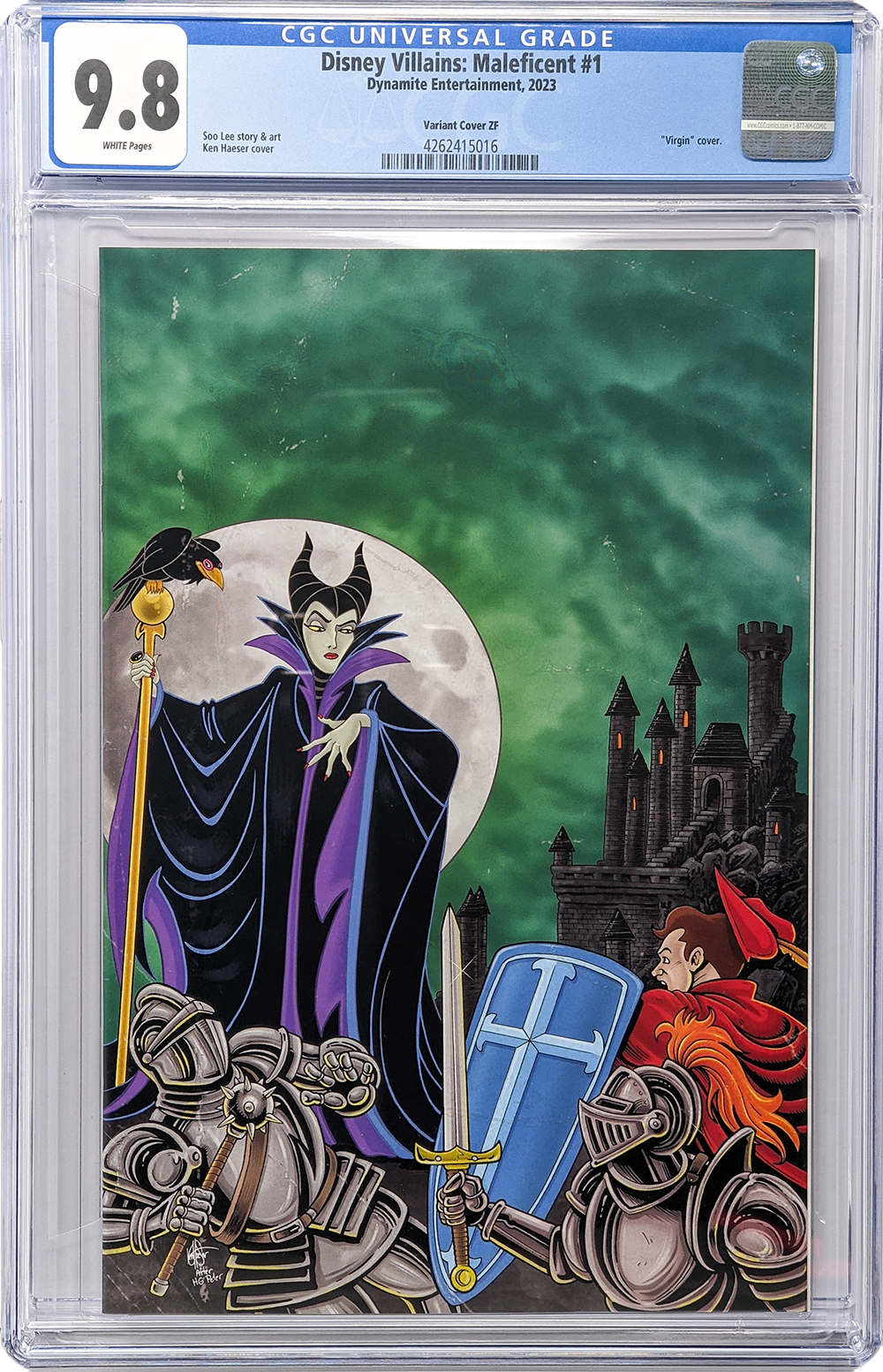 Disney Villains Maleficent #1 1:10 Haeser Virgin Variant CGC Universal 9.8