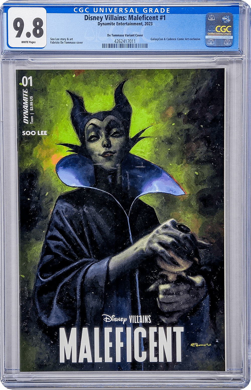 Disney Villains Maleficent #1 GalaxyCon Exclusive De Tommaso Variant D