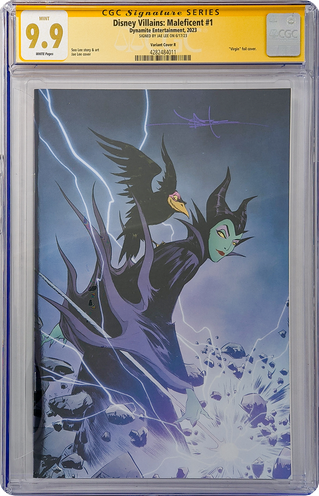 Disney Villains Maleficent #1 Variant Cover R CGC Signature Series 9.9 Mint Signed Jae Lee