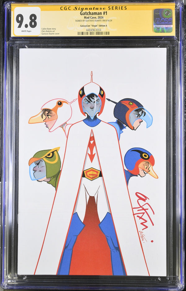 Gatchaman #1 GalaxyCon Exclusive Virgin Duarte Edition CGC Signature Series 9.8 Signed by Gustavo Duarte