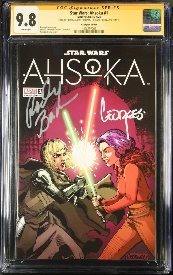 Ahsoka #1 Galaxycon Exclusive CGC SS 9.8 Signed by: Georges Jeanty & Rodney Barnes