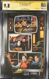 STAR TREK #500 "GARY SEVEN WATCHES" GALAXYCON VARIANT (COLOR) CGC SS 9.8 Signed by: Jeff Edwards