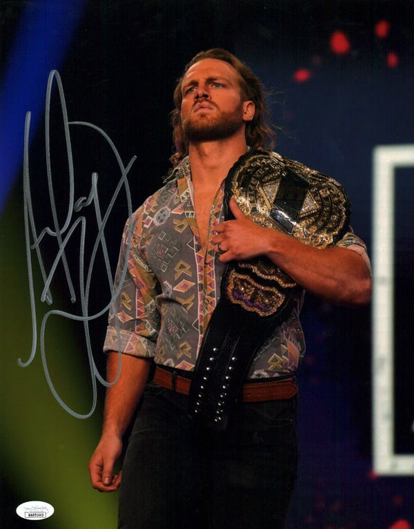 Adam Page Hangman AEW Wrestling 11x14 Signed Mini Poster JSA COA Certified Autograph