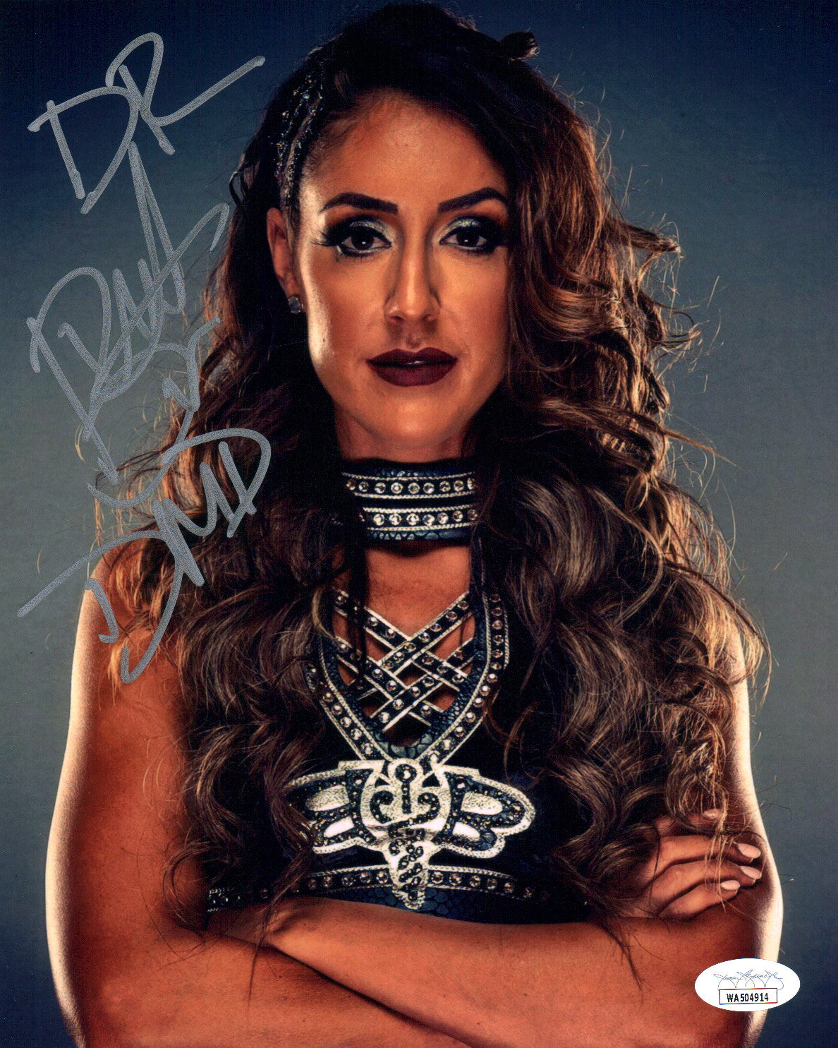 Britt Baker AEW Wrestling 8x10 Signed Photo JSA COA Certified Autograph