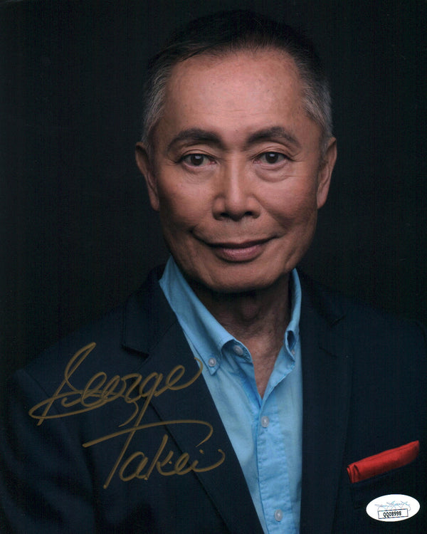 George Takei Headshot 8x10 Signed Photo JSA Certified Autograph