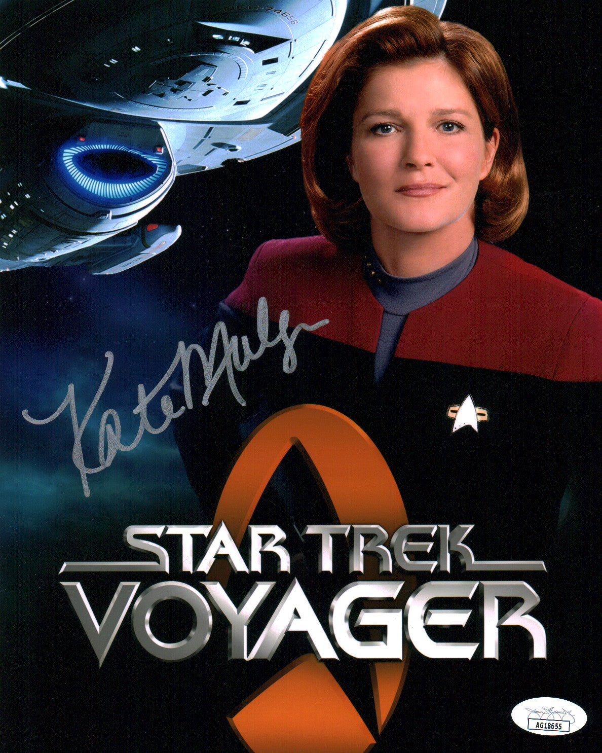 Kate Mulgrew Star Trek 8x10 Signed Photo JSA COA Certified Autograph