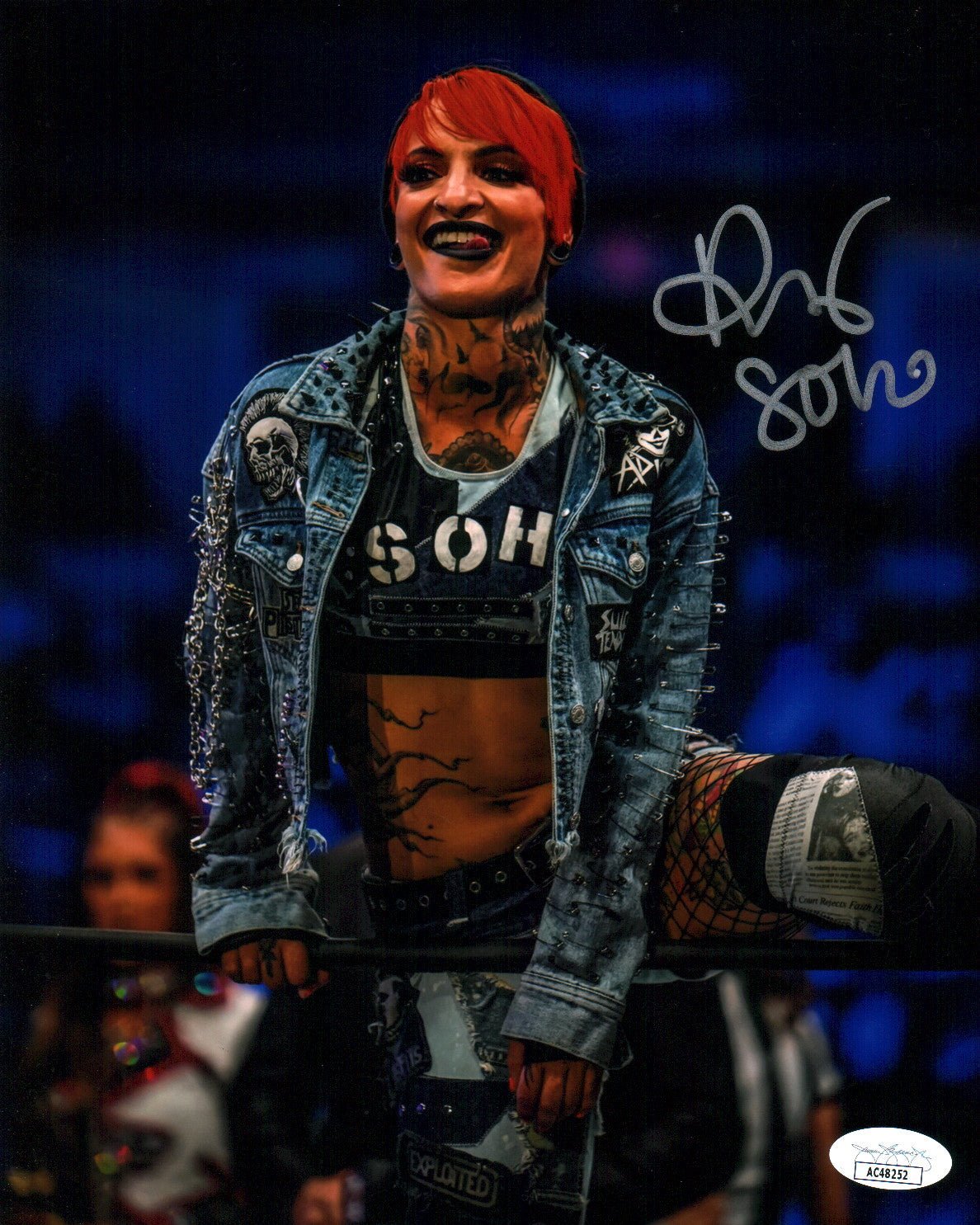 Ruby Soho Riott AEW Wrestling 8x10 Signed Photo JSA Certified Autograp