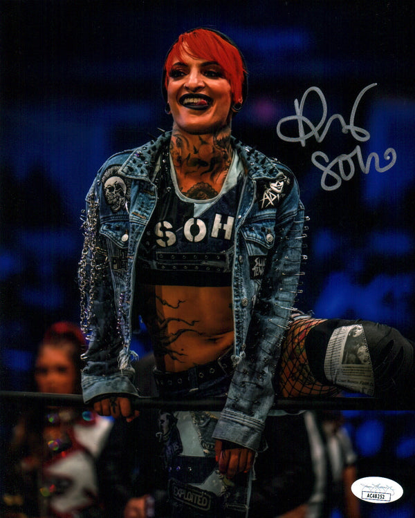 Ruby Soho Riott AEW Wrestling 8x10 Signed Photo JSA Certified Autograph