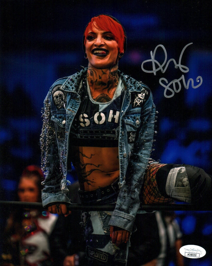 Ruby Soho Riott AEW Wrestling 8x10 Signed Photo JSA Certified Autograp