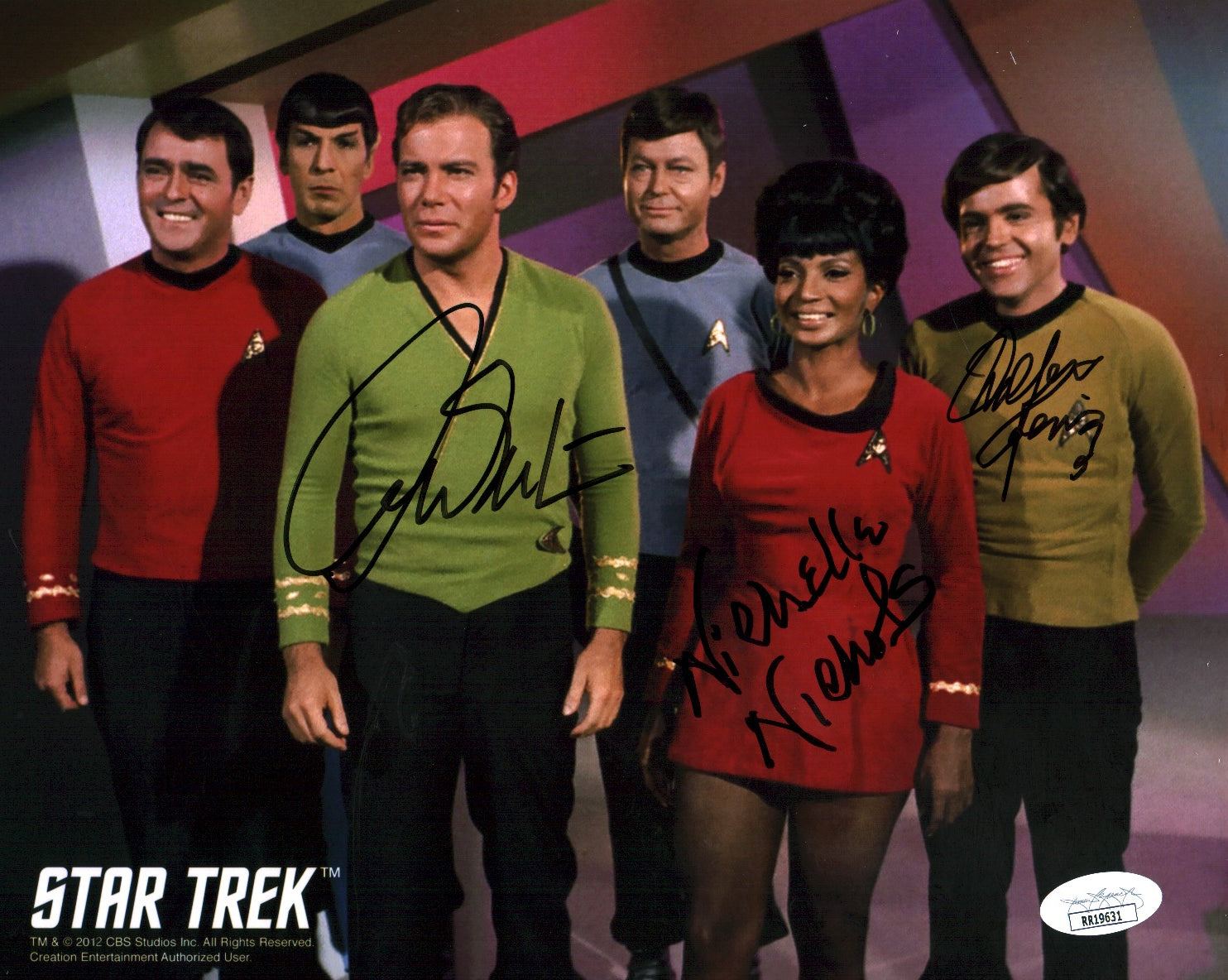 Star Trek 8x10 Photo Signed Autograph Koenig Shatner Nichols JSA Certified COA Auto GalaxyCon