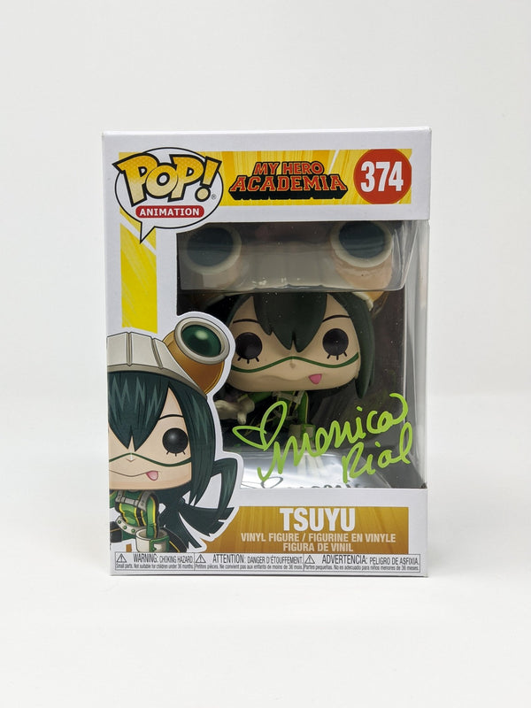 Monica Rial My Hero Academia Tsuyu #374 Signed Funko Pop JSA COA Certified Autograph GalaxyCon