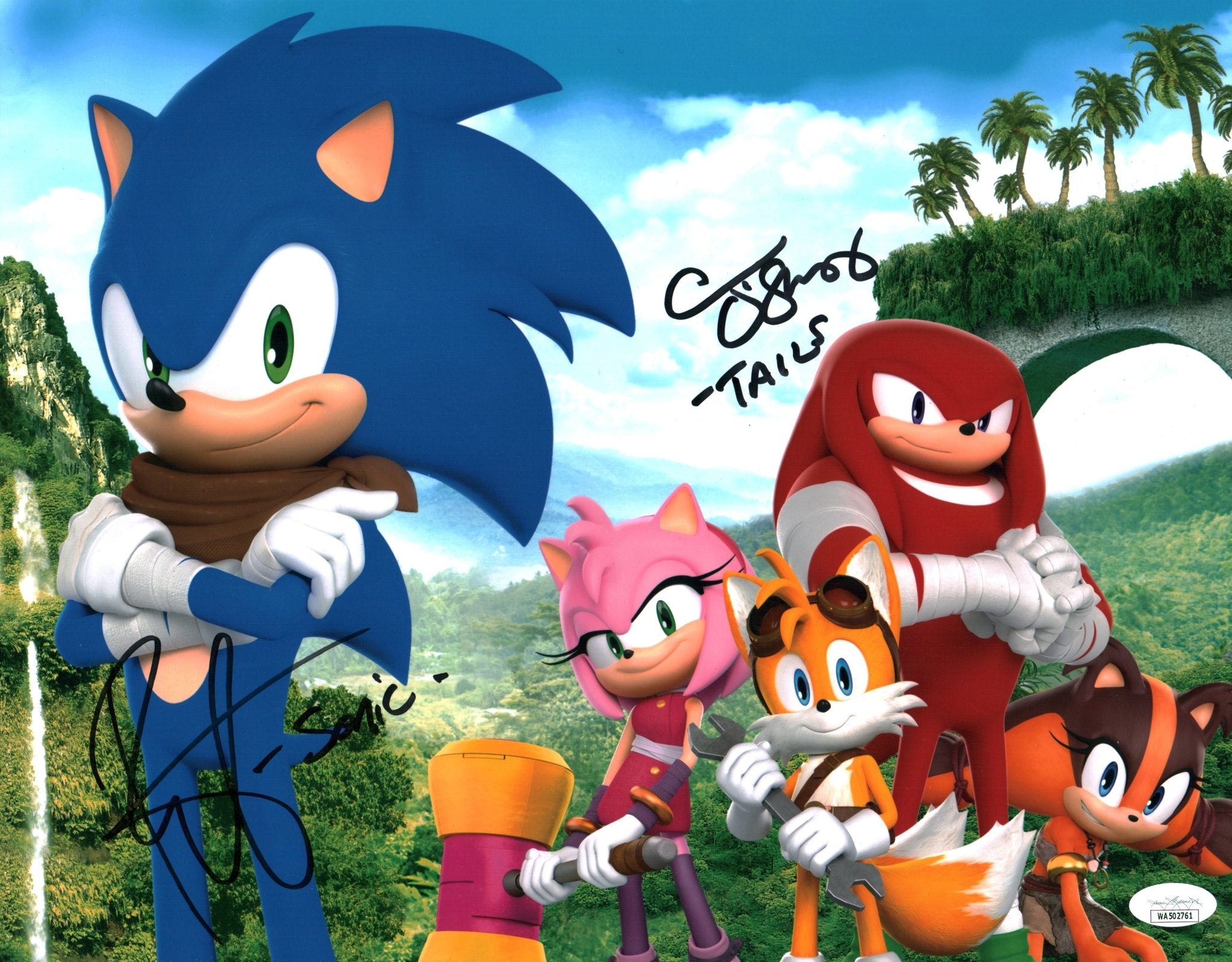Sonic 11x14 Signed Photo Poster Smith O'Shaughnessey JSA COA Certified Autograph GalaxyCon