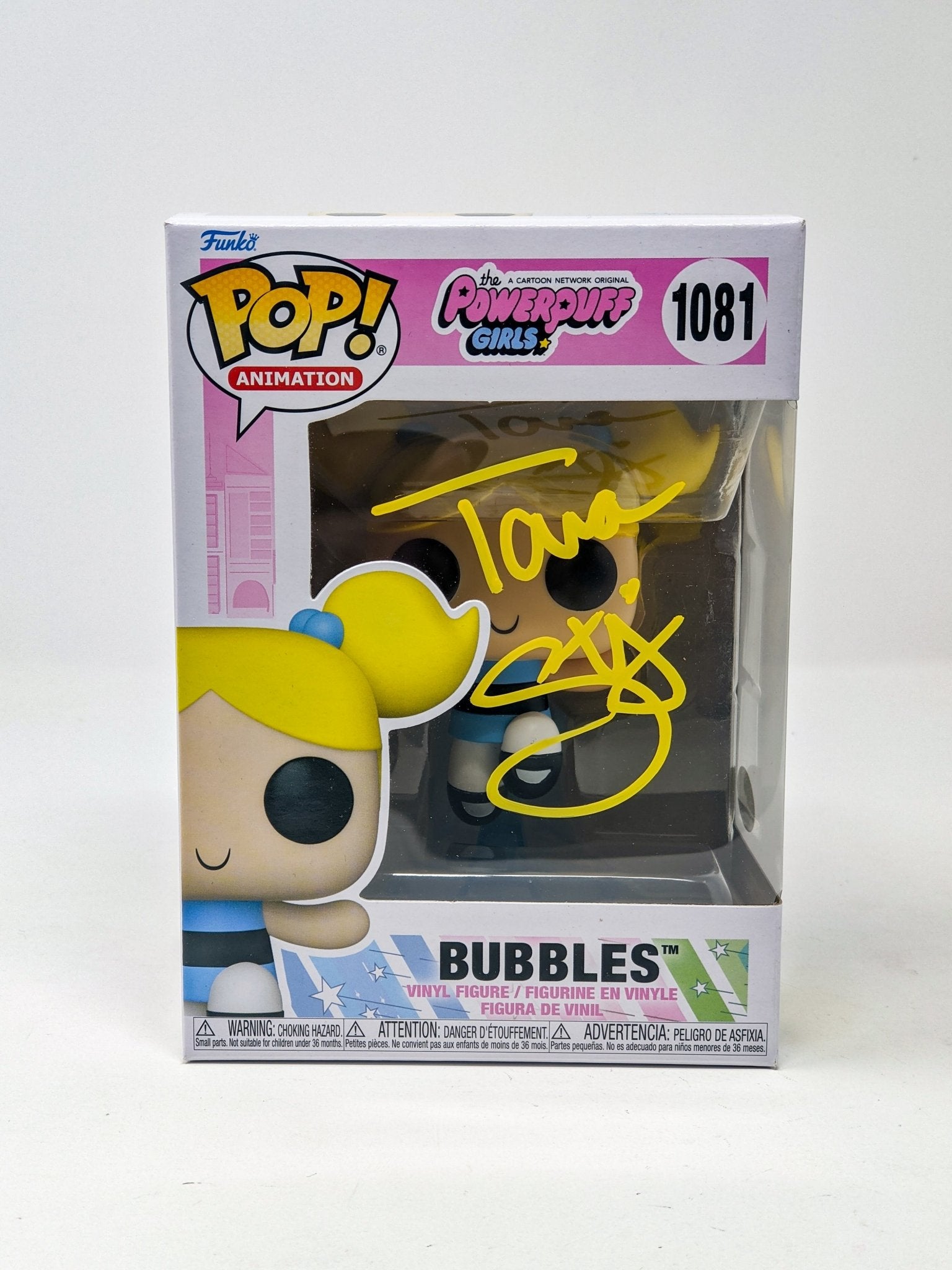 Tara Strong Powerpuff Girls Bubbles #1081 Signed Funko Pop JSA Certified Autograph GalaxyCon