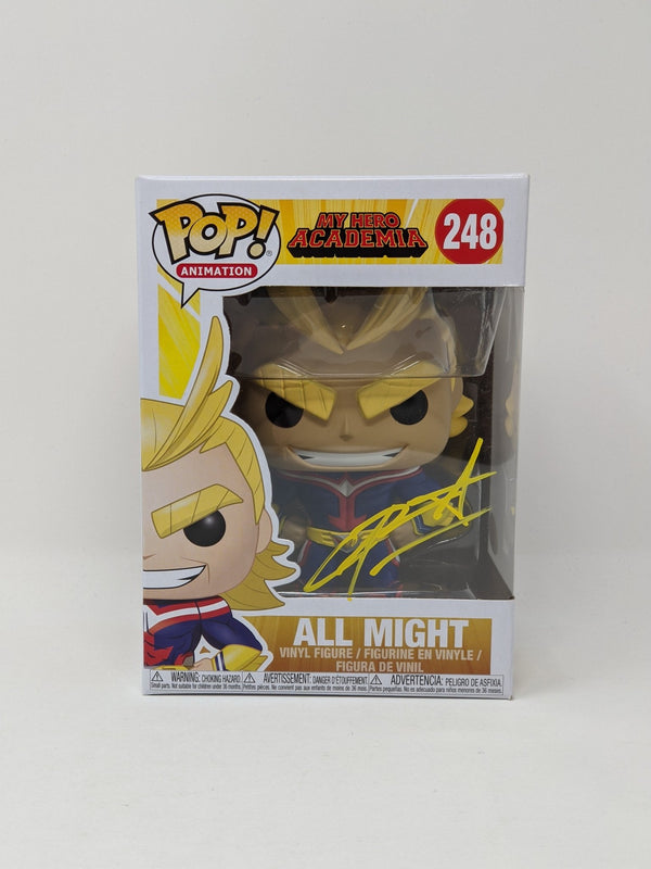 Chris Sabat My Hero Academia All Might #248 Signed Funko Pop JSA COA Certified Autograph GalaxyCon