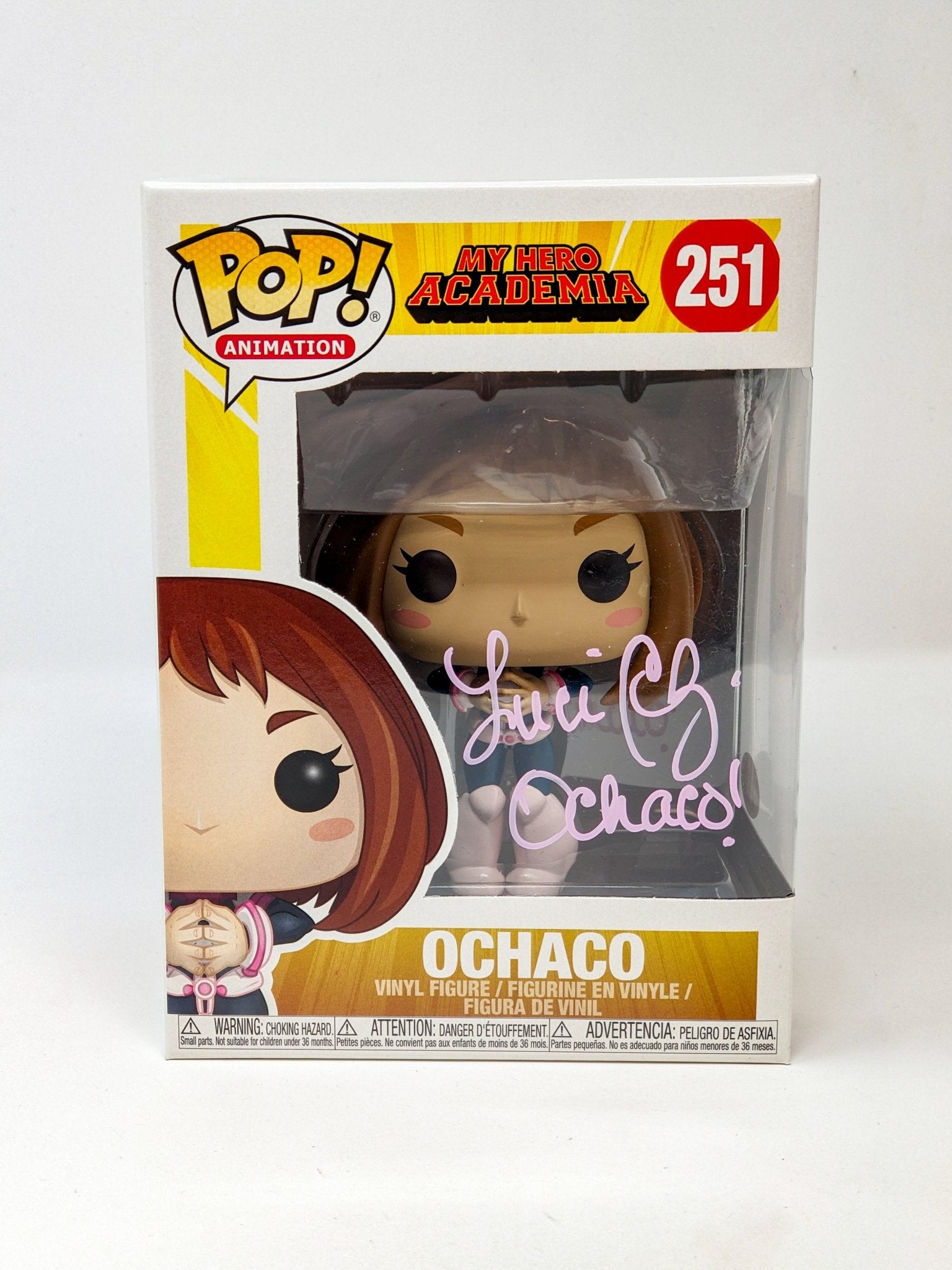 Luci Christian My Hero Academia Ochaco #251 Signed Funko Pop JSA Certified Autograph