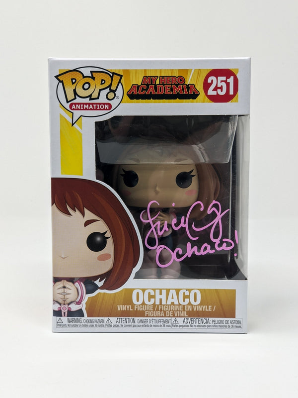 Luci Christian My Hero Academia Ochaco #251 Signed Funko Pop JSA Certified Autograph