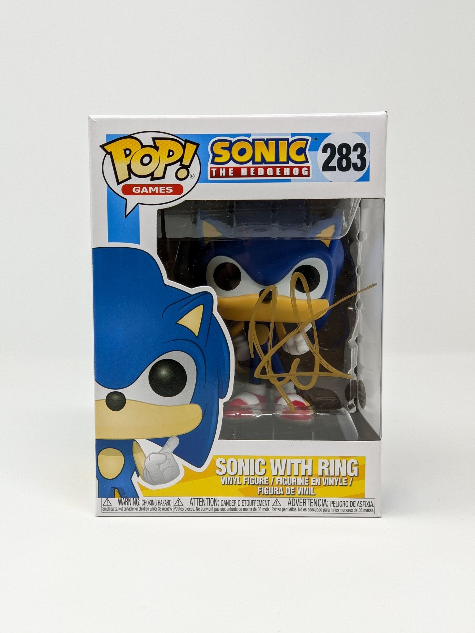 Roger Craig Smith Sonic the Hedgehog with Ring #283 Signed Funko Pop JSA Autograph